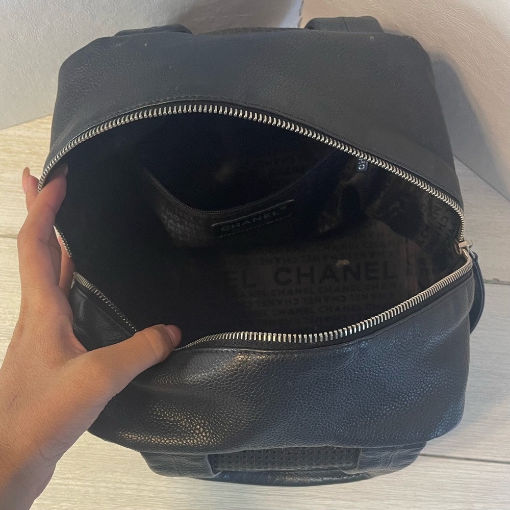 CHANEL Black Perforated Mini Bowler - Picture 5 of 5